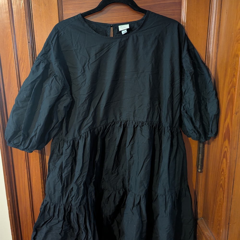 A New Day Green Puff Sleeve Sundress